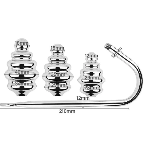 Set GreatBenefit Ribbed Hook Anal 8826 Screw-in 0312